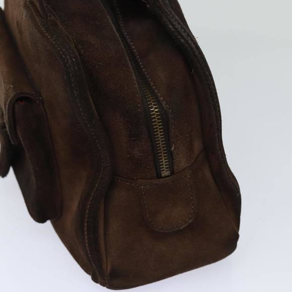 CELINE Hand Bag Suede Brown Auth 80059 - Picture 5 of 16